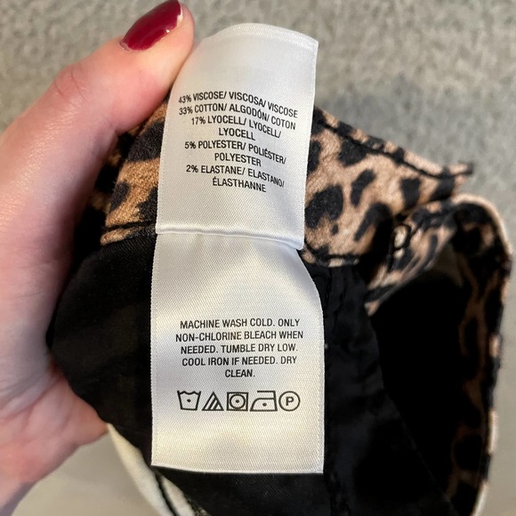 Hudson Jeans Leopard Nico Cigarette Slim Jeans, sz 26 - Picture 14 of 15